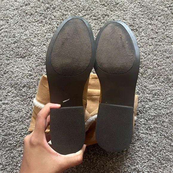 Tan Suede Knee-High Boots - Picture 10 of 12